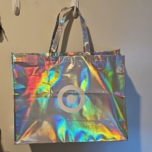 Target Holographic Silver Tote Bag